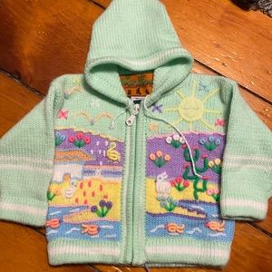 Beautiful hand made wool sweater